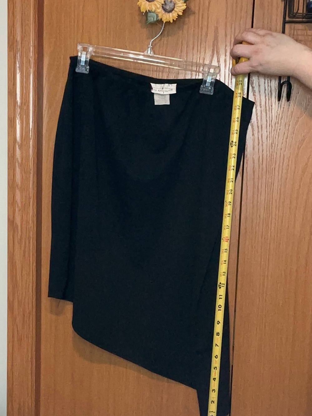 Asymmetrical Black Skirt by LOFT